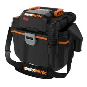 Пылесос хозяйственный для сухой и влажной уборки WORX NITRO WX031.9 20V аккумуляторный, Без аккумулятора и зарядного устройства
