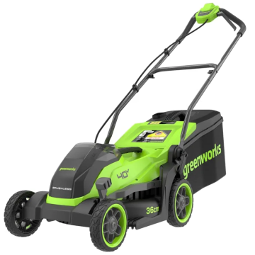Газонокосилка аккумуляторная GREENWORKS GD40LM361, 40V, 36 см, бесщеточная(2520807)