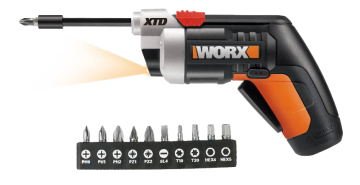 Отвертка WORX WX252 4V XTD аккумуляторная с ЗУ и набором бит (10шт)