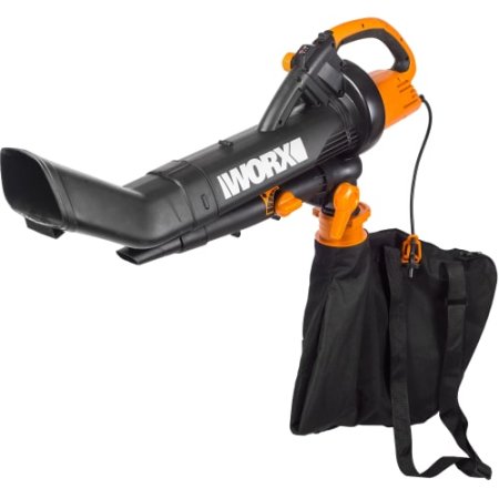 Воздуходув-Садовый Пылесос электрический WORX WG505E, 3000Вт, 335 км/ч