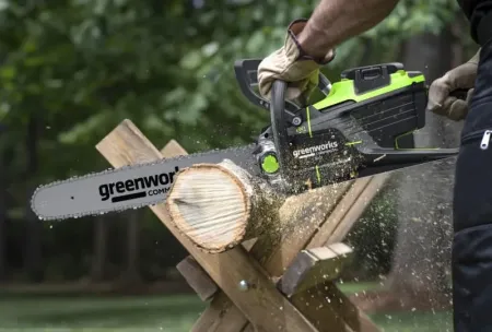 Цепная пила аккумуляторная GREENWORKS OCS600, 82V, 3,6кВт, 45см, бесщеточная, без аккумулятора и ЗУ