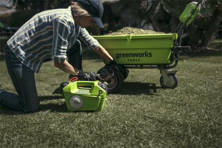 Компрессор аккумуляторный GREENWORKS G24AC, 24V, без аккумулятора и ЗУ
