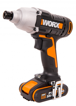 Винтоверт ударный WORX WX291.9 аккумуляторный 20V, 170Нм, 2 аккумулятора по 2 Ач + зарядное устройство, в кейсе
