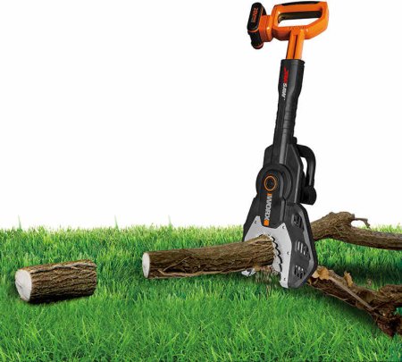 Цепная пила безопасная аккумуляторная WORX JawSaw WG329E.9, 20В, 15 см, 1 аккумулятор 2 Ач + зарядное устройство