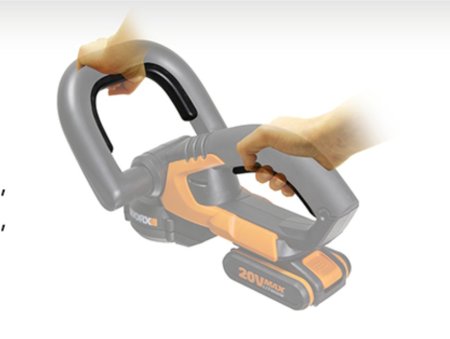 Кусторез аккумуляторный WORX WG259E.9, 52 см, 20В, Без аккумулятора и зарядного устройства