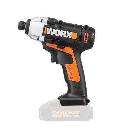 Винтоверт WORX WX290.1 аккумуляторный 20V, 107Нм, Без аккумулятора и зарядного устройства