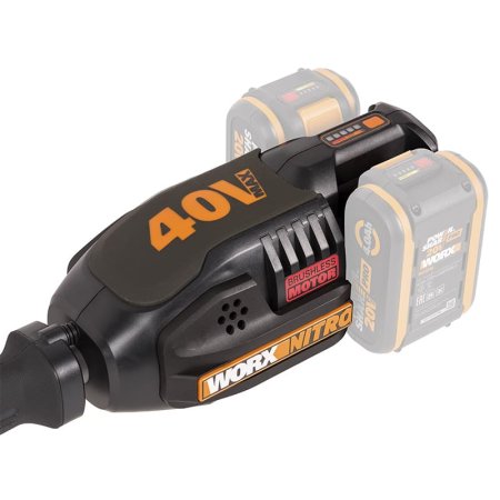 Триммер аккумуляторный WORX NITRO WG186E.92, 40В, бесщеточный, 38 см, Без аккумулятора и зарядного устройства