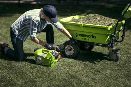 Компрессор аккумуляторный GREENWORKS G24AC, 24V, без аккумулятора и ЗУ