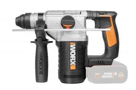 Перфоратор WORX WX392.9 аккумуляторный 20V 2,2Дж, Без аккумулятора и зарядного устройства