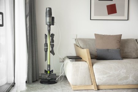 Пылесос вертикальный GREENWORKS G24SVK4 24V (500 Вт) аккумуляторный