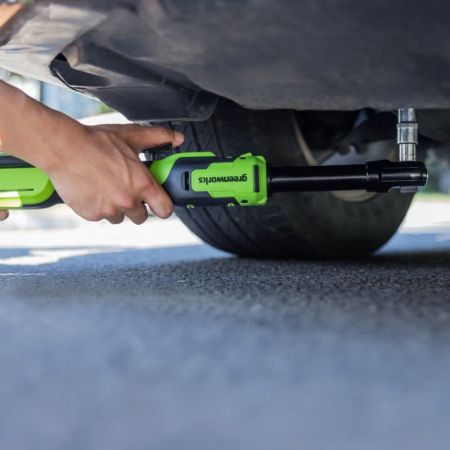 Гайковерт-трещотка удлиненная GREENWORKS GD24RWX 24V 3803907 (1/2) бесщеточная аккумуляторная