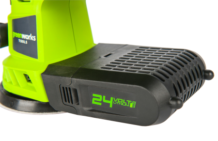 Шлифовальная машина аккумуляторная GREENWORKS G24ROS,24V, без аккумулятора и ЗУ
