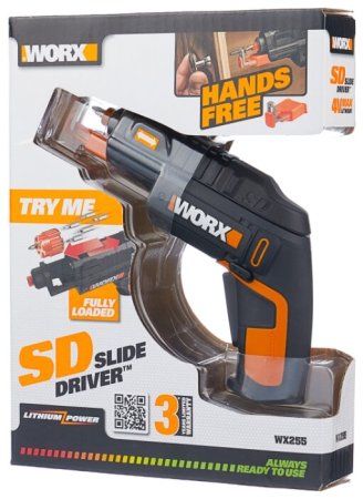 Отвертка WORX WX255 4V SD Slide Driver аккумуляторная с ЗУ и набором бит (6шт)