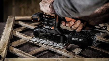 Виброшлифмашина WORX WX641 электрическая 220V, 250Вт