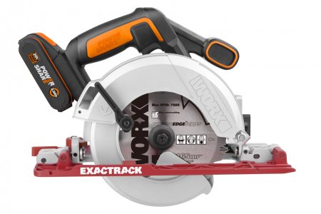 Дисковая пила WORX WX530.9 аккумуляторная 20V, 165мм, Без аккумулятора и зарядного устройства