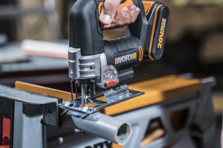 Лобзик WORX WX543.9 аккумуляторный 20V, Без аккумулятора и зарядного устройства