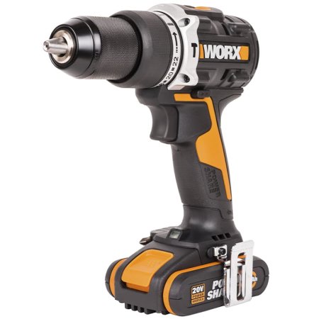 Дрель-шуруповерт ударная WORX WX352.9 аккумуляторная бесщеточная, 20В, Без аккумулятора и зарядного устройства