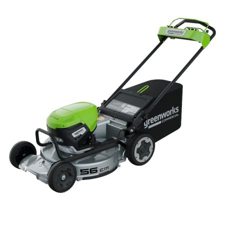 Газонокосилка аккумуляторная GREENWORKS LM221S Арт. 2519407, OPTIMUSTM, 82V, 56см, самоходная, бесщеточная, без АКБ и ЗУ Газонокосилка аккумуляторная GREENWORKS LM221S Арт. 2519407, OPTIMUSTM, 82V, 56см, самоходная, бесщеточная, без АКБ и ЗУ