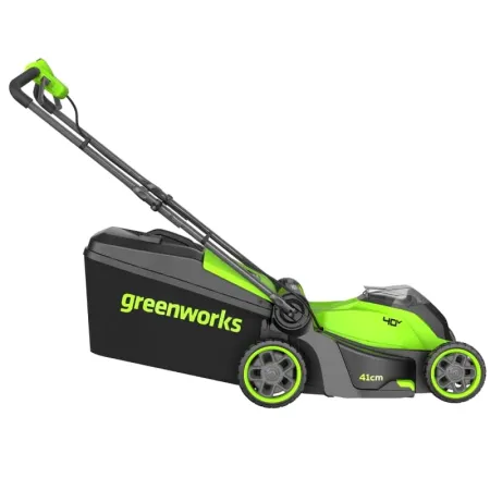 Газонокосилка аккумуляторная GREENWORKS GD40LM411, 40V, бесщеточная, 41 см, (2521007)