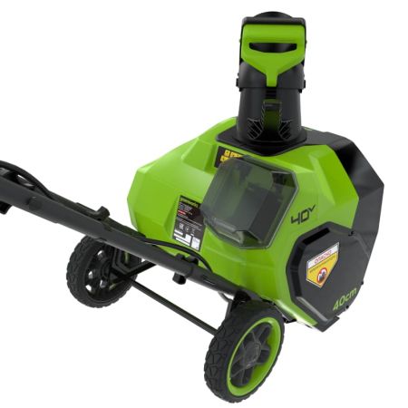 Снегоуборщик аккумуляторный GREENWORKS G40ST40, 40V, 40 см,(2603607)