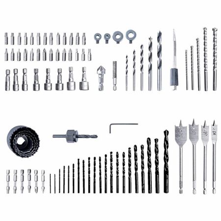 Набор сверл, бит и коронок в кейсе Greenworks Арт. 2944607, 90 предметов Набор сверл, бит и коронок в кейсе Greenworks Арт. 2944607, 90 предметов