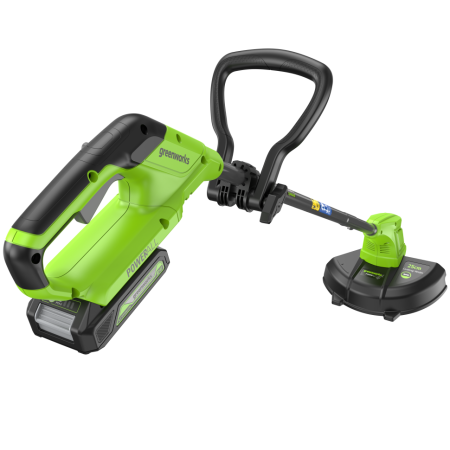 Триммер аккумуляторный GREENWORKS G24LT251, 24 V, 25 см, с 1хАКБ 2Ач и ЗУ, (2113307SA)