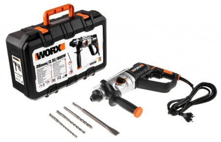 Перфоратор WORX WX339 электрический 220V, 800Вт, в кейсе