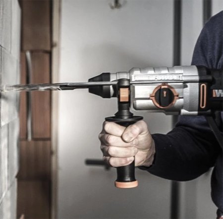 Перфоратор WORX WX333 электрический 220V, 1250Вт, в кейсе