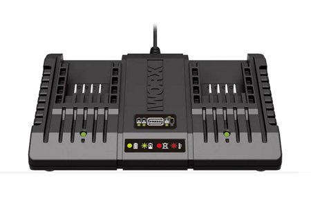 Комплект WORX WA3610: 2 Аккумулятора на 2 Ач + двойное зарядное устройство 2А+2А Комплект WORX WA3610: 2 Аккумулятора на 2 Ач + двойное зарядное устройство 2А+2А