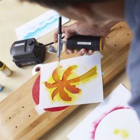 Краскопульт WORX WX742.9 20V аккумуляторный, Без аккумулятора и зарядного устройства