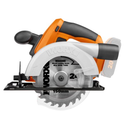 Дисковая пила WORX WX529.9 аккумуляторная 20V, 150мм, в сумке, Без аккумулятора и зарядного устройства