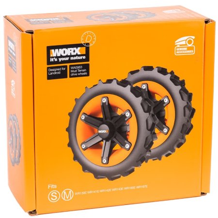 Колеса повышенной проходимости для роботов газонокосилок с V-образным протектором WORX WA0953