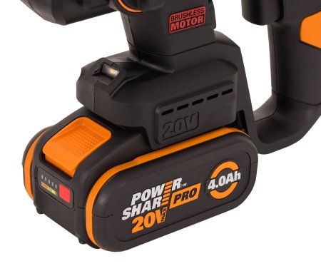 Перфоратор аккумуляторный бесщеточный WORX WX381, 20В