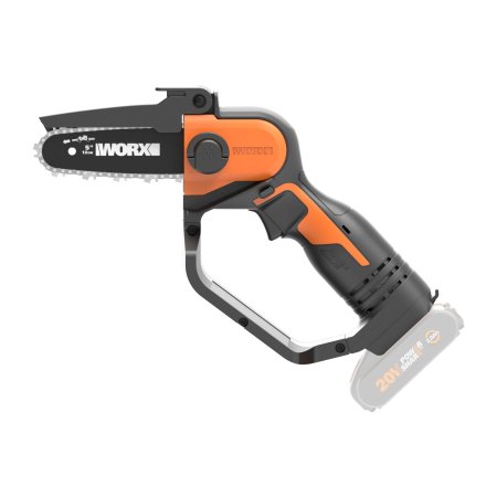 Цепная пила компактная аккумуляторная WORX WG324E.9 20V, 12 см, Без аккумулятора и зарядного устройства Цепная пила компактная аккумуляторная WORX WG324E.9 20V, 12 см, Без аккумулятора и зарядного устройства