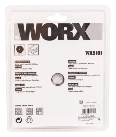 Пильный диск твердосплавный WORX 24T TCT 165х1,6х20 мм Пильный диск твердосплавный WORX 24T TCT 165х1,6х20 мм