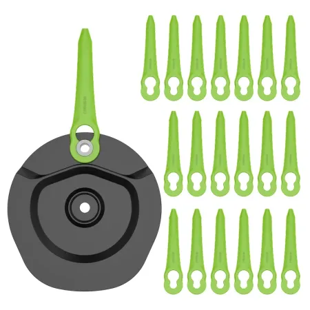 Нож пластиковый 20 шт с диском для односторонней установки для триммера GREENWORKS (2963507)