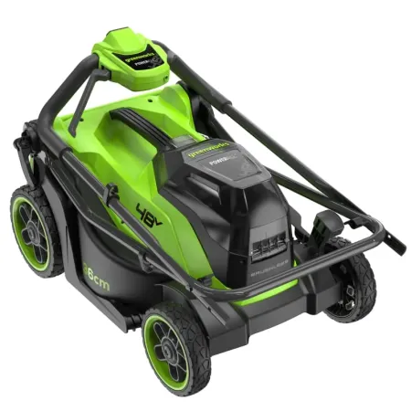 Газонокосилка аккумуляторная GREENWORKS GD24X2LM361,  2х24V, 36 см, бесщеточная, бесщеточная (2520707) Газонокосилка аккумуляторная GREENWORKS GD24X2LM361,  2х24V, 36 см, бесщеточная, бесщеточная (2520707)